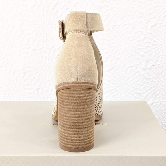 Marc Fisher LTD Vixen Leather Peep Toe Sandal - Picture 3 of 7